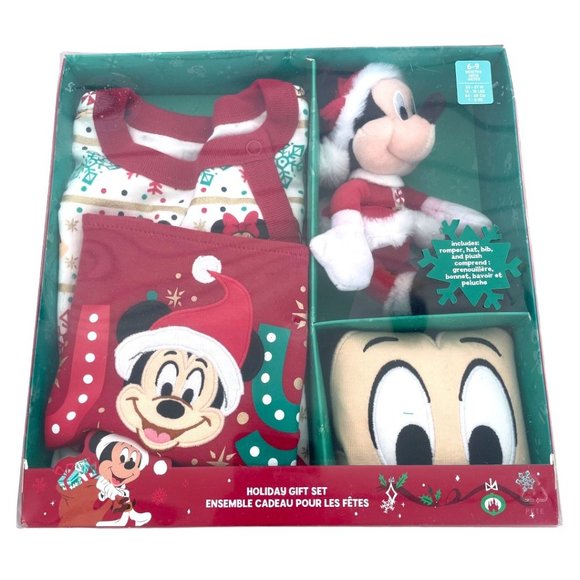 Disney Store Mickey Mouse and Friends Baby Holiday Gift Set 6-9M - Picture 1 of 10